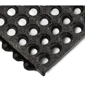 WEARWELL 576 Modular Drainage Mat Black 3 x 3 feet | AD2WMK 3VGK5