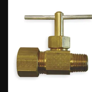 WEATHERHEAD A6755 Needle Valve Straight Brass 1/4 x 5/16in | AB3WYV 1VPV5