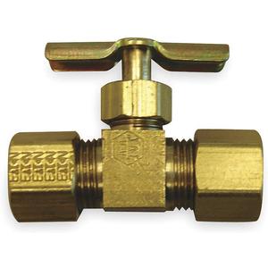 APPROVED VENDOR 6MM66 Needle Valve Straight Brass 1/4 Inch | AE9UQX