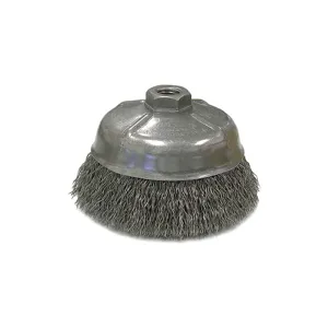 WEILER 14206 Crimped Wire Cup Brush 5 inch Diameter Steel | AH7BLZ 36RC84