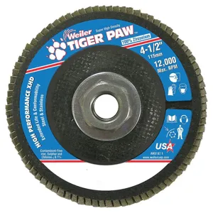 WEILER 51166 Flap Disc 4-1/2 inch 5/8-11 60 Grit | AF7ZZY 24AD47