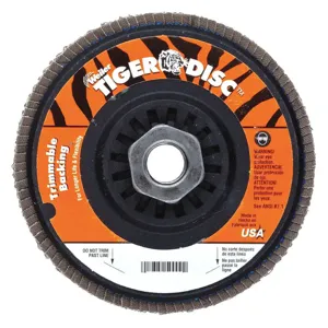 WEILER 50007V Flap Disc 60 Grit 5/8-11 inch Nylon | AH7BMN 36RC97