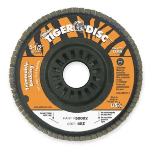 WEILER 50014 Arbor Mount Flap Disc 5 Inch 40 Coarse | AB2VVN 1PAJ2