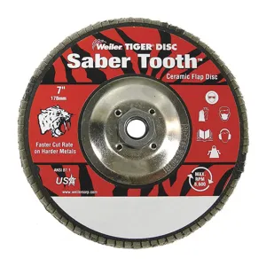 WEILER 50114 Arbor Mount Flap Disc 7 Inch 60 Coarse | AD7UDU 4GJH5