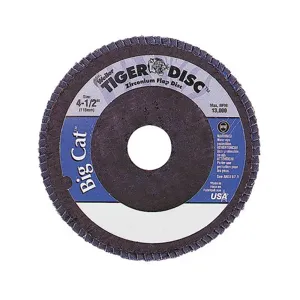 WEILER 50809 Arbor Mount Flap Disc 4-1/2 Inch 60 Coarse | AC8NLK 3CU21