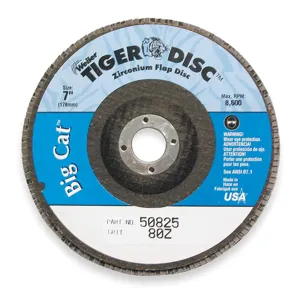 WEILER 50825 Arbor Mount Flap Disc 7 Inch 80 Medium | AC9KHH 3H769