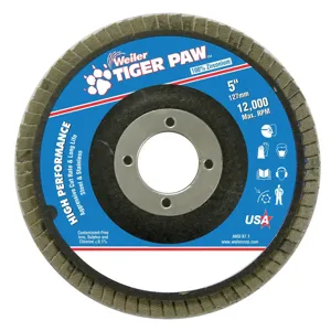 WEILER 51129 Abrasive Flap Disc Medium 5 inch Phenolic | AG2CHC 31GG17