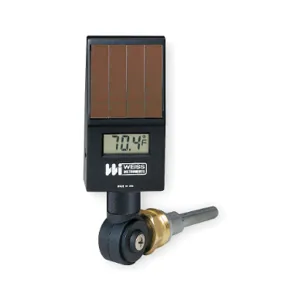 WEISS DVU6 Digital Solar Powered Thermometer Black | AB9GBP 2CYL8