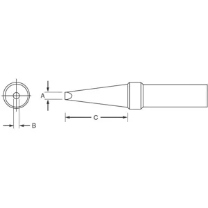 WELLER ETAA Soldering Tip Flat 1.6mm | AF7CPD 20UX53