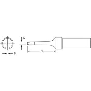 WELLER ETR Solder Tip Narrow Screwdriver 1.6mm | AF7CNZ 20UX49