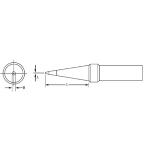 WELLER ETT Soldering Tip Conical .60mm | AF7CPC 20UX52