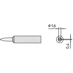 WELLER XNTA Soldering Tip Chisel 1.6mm | AF7CQP 20UY05