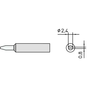 WELLER XNTB Soldering Tip Chisel 3/32 Inch | AF7CQR 20UY07