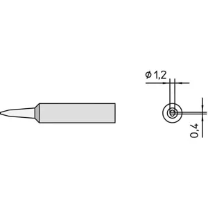 WELLER XNTK Soldering Tip Chisel 3/64 Inch | AF7CQX 20UY12