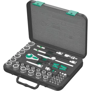 WERA TOOLS 05003594002 Socket Set 3/8 Inch Drive 43 Pc | AE3QFX 5EPN4