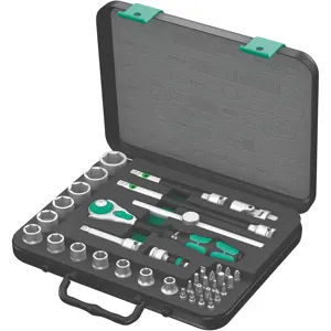 WERA TOOLS 05003596002 Socket Set 3/8 Inch Drive 38 Pc | AE3QFY 5EPN6