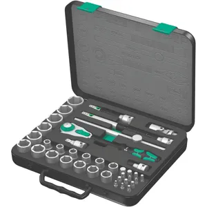 WERA TOOLS 05003647002 Socket Set 1/2 Inch Drive 38 Pc | AE3QGD 5EPP3