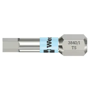 WERA TOOLS 05071074001 Hex Insert Bit Stainless Steel 4.0mm L 1 | AE3QHW 5EPW5