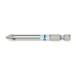 WERA TOOLS 05071082001 Phillips Power Bit Stainless Steel #2 3 1/2 Inch Length | AC8WXN 3EJX6