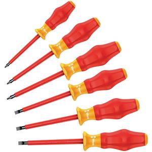 WERA TOOLS 05345213001 Insulated Combination Screwdriver Set 6 Pc | AE7RDC 6AAC1