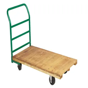 WESCO 172241 Wood Platform Truck, 2200 Lbs Capacity, 54 x 27 Platform | AG7JYN