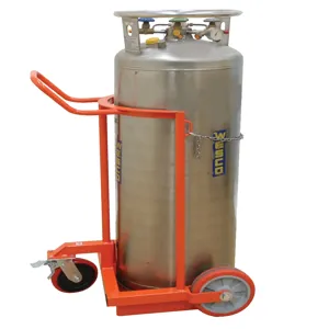 WESCO 210131 Large Liquid Gas Cylinder Cart, Quick-connect Chain, 1000 Lbs Capacity | AG7HQG LCC