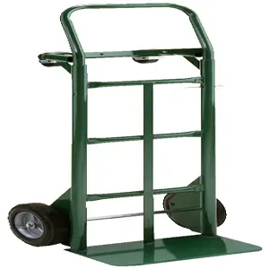 WESCO 210324 2-in-1 Greenline Economical Hand Truck, Semi Pneumatic, 600 Lbs Capacity | AG7HMN 656-21-Z