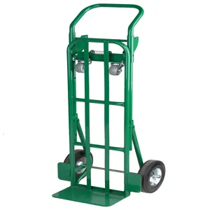 WESCO 210477 2-in-1 Greenline Du-all Economy Convertible Hand Truck, 600 Lbs Capacity | AG7HMT GDA21