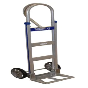 WESCO 220335 Cobra-lite Aluminium 14 Hand Truck Loop Handle, Moldon Rubber, 600 Lbs Capacity | AG7HTL 470-T14-R3