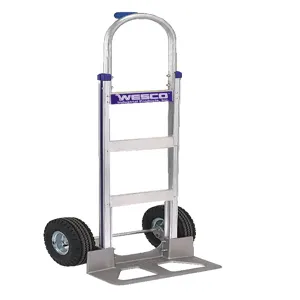 WESCO 220371 Cobra-lite Aluminium 14 Hand Truck, 52 Height, Solid Rubber, 600 Lbs Capacity | AG7HRM 420-T14-Z2