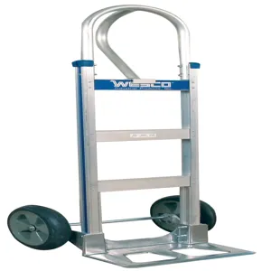 WESCO 220399 Cobra-lite Aluminium 18 Hand Truck Loop Handle, Solid Rubber, 600 Lbs Capacity | AG7HTV 470-T18-Z2