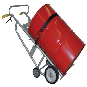 WESCO 240124 Manual Aluminium Drum Truck With Brake, 1000 Lbs Capacity | AG7HFB ABT-10-SC-B