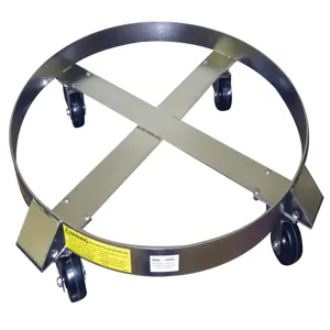 WESCO 240196 Drum Dolly For 55 Gallon Drums, 900 Lbs Capacity, 24 Inch Dia., SS | AG7HFW SS5-HRSS