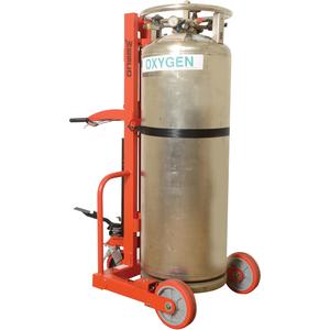WESCO 240250 Hydraulic Large Liquid Gas Cylinder Cart, Foot-operated, 1000 Lbs Capacity | AG7HQH HLCC