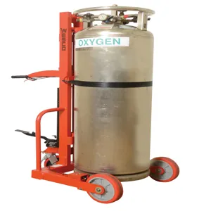 WESCO 240250 Hydraulic Large Liquid Gas Cylinder Cart, Foot-operated, 1000 Lbs Capacity | AG7HQH HLCC