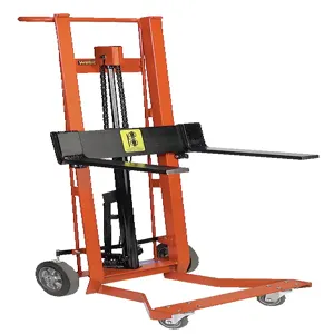 WESCO 260012 4-wheel Hydraulic Pedalift, 750 Lbs Capacity, 54 Lift, 3 x 18 Fork | AG7JEK DPL-54-F