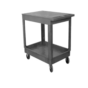 WESCO 270493 Standard Plastic Service Flat-top Cart, 500 Lbs Capacity, 25.5 x 34 | AG7KBK SDF-2436