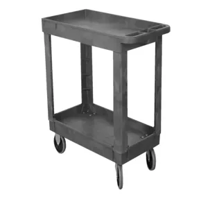 WESCO 270494 Economy Plastic Service Cart, 330 Lbs Capacity, 16 x 30 | AG7KBL EPC-1630