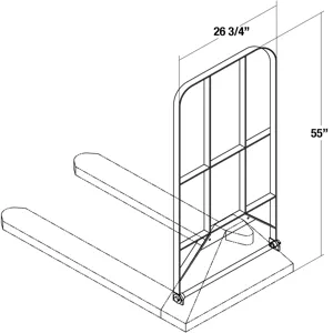 WESCO 271999 Pallet Truck Backrest Kit | AG7JDM