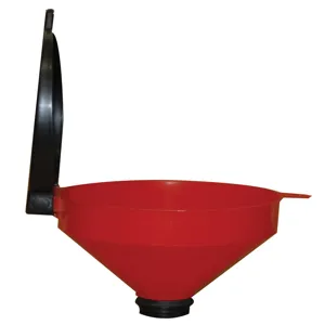 WESCO 272140 Drum Funnel With Lockable Cover, 9-5/8 Black Polypropylene Opening | AG7HJV