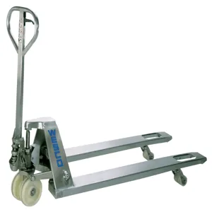 WESCO 272855 Pallet Truck, 4400 Lbs Capacity, 63 Inch x 27 Inch Size, Galvanized Steel | AG7JBZ GPT