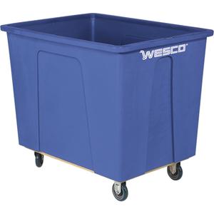 WESCO 272509 Kastenwagen, Kunststoff, 64 Gallonen, 5 Polyurethan, 450 Pfund Kapazität, Blau | AG7KDR