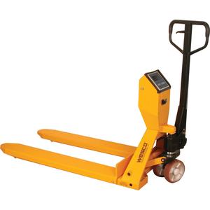 WESCO 272936 Scale Pallet Truck, Weighing Accuracy To +/- 3.5 Lbs, 5000 Lbs Capacity | AG7JBN SPT27 / SPT27