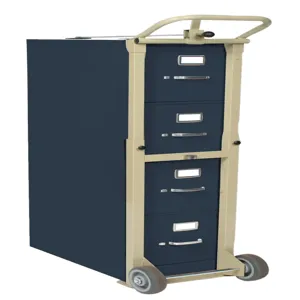 WESCO 272998 File Cabinet Truck, Poly Non-marking Wheels, 400 Lbs Capacity | AG7KCB