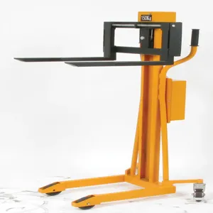 WESCO 273200 Mini Winch Stacker, 176 Lbs Capacity, 43 Inch Lift, 19-3/4 Inch Length, Steel | AG7JGM MW-176