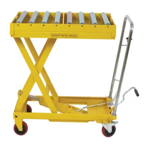 WESCO 273269 Scissors Table With Roller Top, 660 Lbs Capacity | AG7JVB DRT-2033