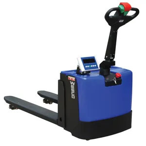 WESCO 273384 Powered Scale Pallet Truck, 2900 Lbs Capacity | AG7JBQ PST