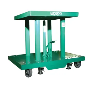 WESCO 492211 Foot Operated/electric Hydraulic Lift Table, 2000 Lbs Cap, 48 x 30, 46 Lift | AG7JRG HT-3488-24