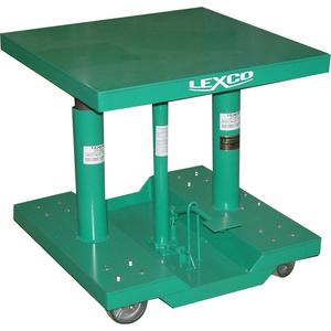 WESCO 492229 Foot Operated Hydraulic Lift Table, Flat Base, 400 Lbs Cap, 24 x 18, 48 Lift | AG7JQK HT-400-FR