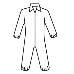 WEST CHESTER PROTECTIVE GEAR 3502/XL Coverall XL PP White Elastic Serged PK25 | AH4KDZ 34UJ90